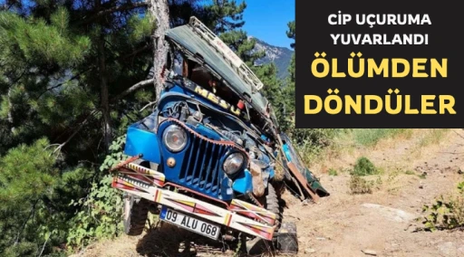 Aydın'da cip şarampole yuvarlandı: 1'i &ccedil;ocuk 3 yaralı