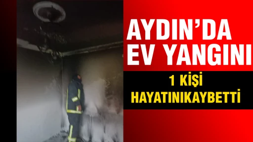 Aydın&rsquo;da ev yangını; 1 kişi hayatını kaybetti