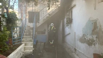 Aydın'da ev yangını panikletti