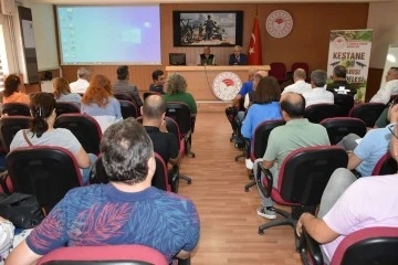 Aydın'da kestane gal arısı ve kestane dal kanseri ile m&uuml;cadele toplantısı yapıldı