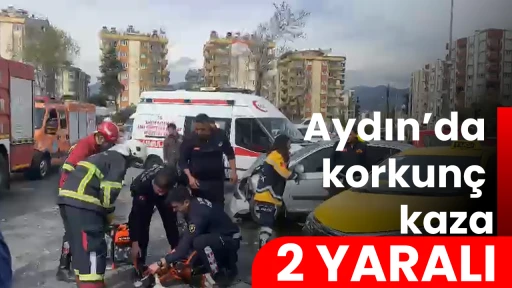 Aydın&rsquo;da korkun&ccedil; kaza: 2 yaralı