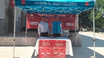 Aydın&rsquo;da kurban bağış standı kuruldu
