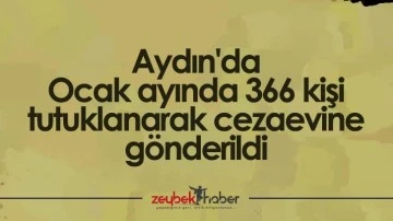 Aydın'da Ocak ayında 366 kişi tutuklanarak cezaevine g&ouml;nderildi