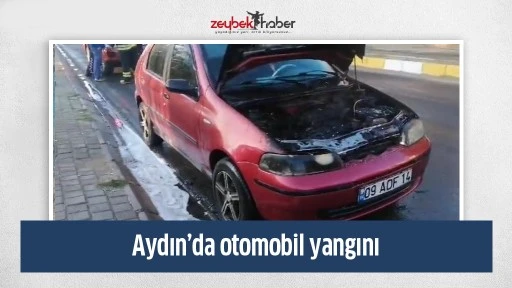 Aydın&rsquo;da otomobil yangını