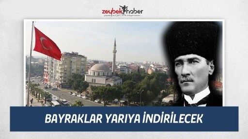 Aydın&rsquo;da sirenler Atat&uuml;rk i&ccedil;in &ccedil;alacak 
