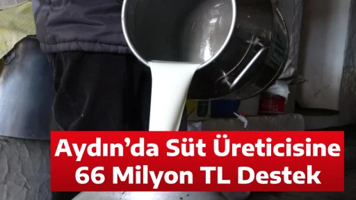 Aydın&rsquo;da S&uuml;t &Uuml;reticisine 66 Milyon TL Destek