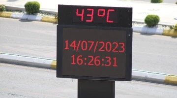 Aydın&rsquo;da termometreler 43 dereceyi g&ouml;sterdi