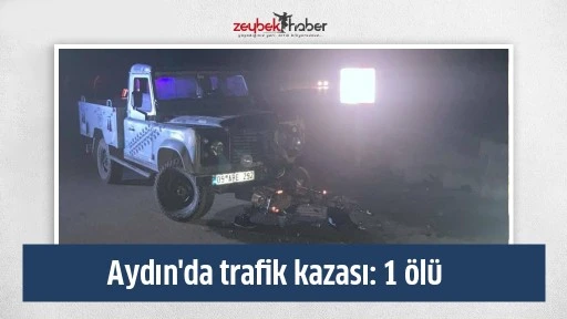 Aydın'da trafik kazası: 1 &ouml;l&uuml;