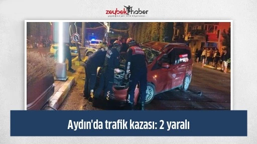 Aydın'da trafik kazası: 2 yaralı