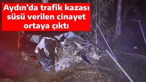 Aydın&rsquo;da trafik kazası s&uuml;s&uuml; verilen cinayet ortaya &ccedil;ıktı