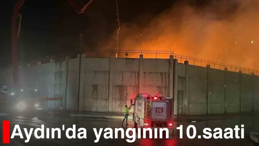 Aydın'da yangının 10.saati
