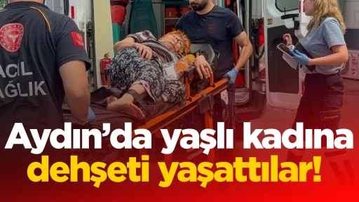 Aydın’da yaşlı kadına dehşeti yaşattılar!