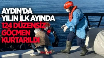 Aydın'da yılın ilk ayında 124 d&uuml;zensiz g&ouml;&ccedil;men kurtarıldı