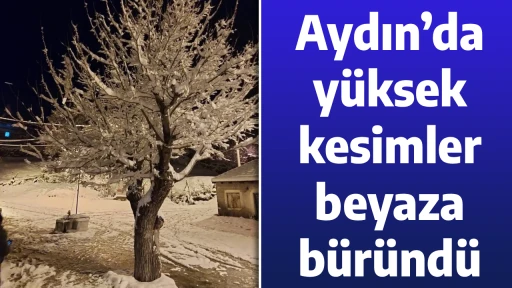 Aydın&rsquo;da y&uuml;ksek kesimler beyaza b&uuml;r&uuml;nd&uuml;