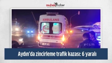 Aydın'da zincirleme trafik kazası: 6 yaralı