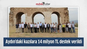Aydın'daki kazılara 14 milyon TL destek verildi