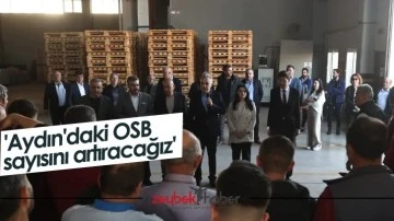 'Aydın'daki OSB sayısını artıracağız'