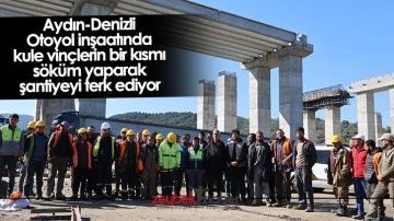 Aydın-Denizli Otoyol inşaatında kule vin&ccedil;lerin bir kısmı s&ouml;k&uuml;m yaparak şantiyeyi terk ediyor