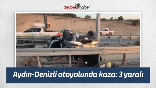 Aydın-Denizli otoyolunda kaza: 3 yaralı