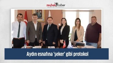 Aydın esnafına &lsquo;şeker&rsquo; gibi protokol