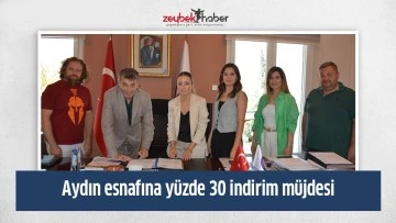 Aydın esnafına y&uuml;zde 30 indirim m&uuml;jdesi
