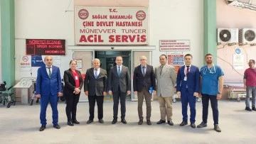 Aydın İl Sağlık M&uuml;d&uuml;r&uuml; Şenkul, &Ccedil;ine'deki sağlık &ccedil;alışmalarını inceledi