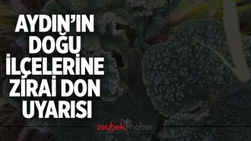 Aydın&rsquo;ın doğu il&ccedil;elerine zirai don uyarısı