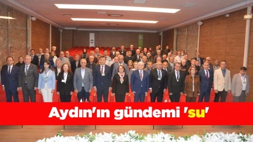Aydın'ın g&uuml;ndemi 'su'