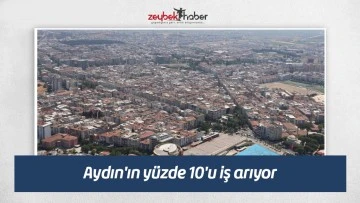 Aydın'ın y&uuml;zde 10'u iş arıyor