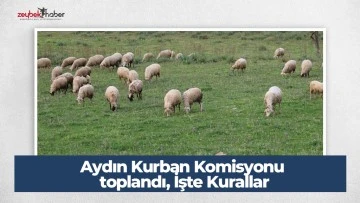 Aydın Kurban Komisyonu toplandı, İşte Kurallar