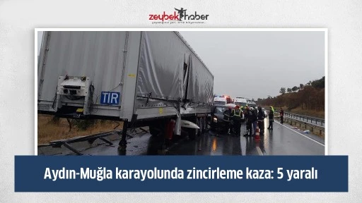 Aydın-Muğla karayolunda zincirleme kaza: 5 yaralı