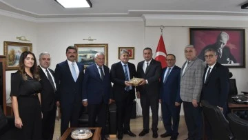 Aydın Ticaret Borsası y&ouml;netimi, Cumhuriyet Başsavcısı Yılmaz&rsquo;la bir araya geldi