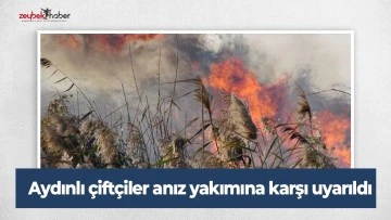 Aydınlı &ccedil;ift&ccedil;iler anız yakımına karşı uyarıldı
