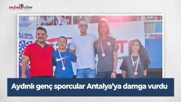 Aydınlı gen&ccedil; sporcular Antalya&rsquo;ya damga vurdu