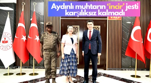 Aydınlı muhtarın incir jesti karşılıksız kalmadı