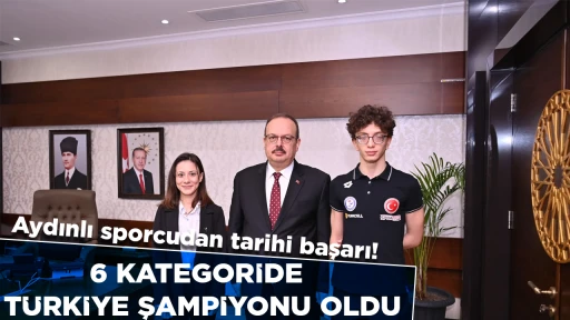 Aydınlı sporcudan tarihi başarı! 6 kategoride T&uuml;rkiye şampiyonluğu