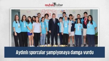 Aydınlı sporcular şampiyonaya damga vurdu