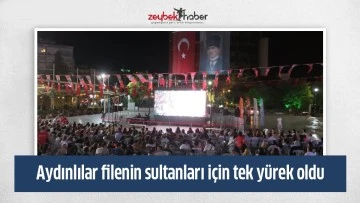Aydınlılar filenin sultanları i&ccedil;in tek y&uuml;rek oldu