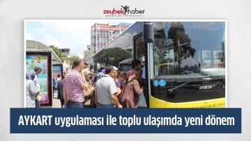 AYKART uygulaması ile toplu ulaşımda yeni d&ouml;nem