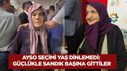 AYSO se&ccedil;imi yaş dinlemedi: G&uuml;&ccedil;l&uuml;kle sandık başına gittiler