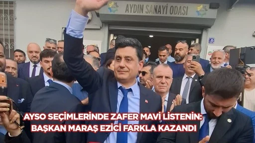 AYSO se&ccedil;imlerinde zafer Mavi listenin: Başkan Maraş ezici farkla kazandı