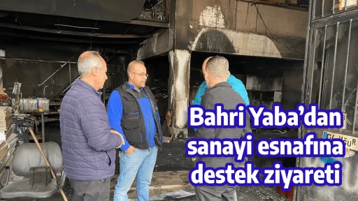 Bahri Yaba&rsquo;dan sanayi esnafına destek ziyareti