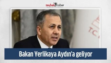 Bakan Yerlikaya Aydın'a geliyor