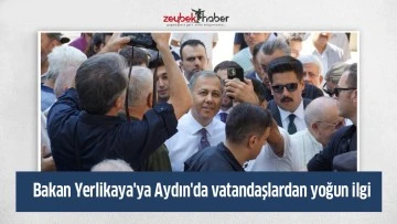 Bakan Yerlikaya'ya Aydın'da vatandaşlardan yoğun ilgi