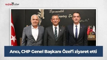 Başkan Arıcı, CHP Genel Başkanı &Ouml;zg&uuml;r &Ouml;zel&rsquo;i ziyaret etti