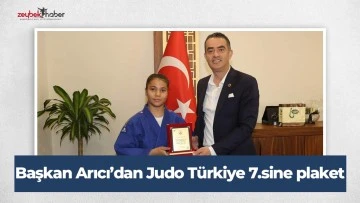 Başkan Arıcı&rsquo;dan Judo T&uuml;rkiye 7.sine plaket