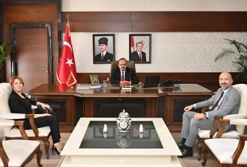 Başkan Arıkan, Vali Canbolat ile g&ouml;r&uuml;şt&uuml;