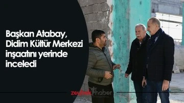 Başkan Atabay, Didim K&uuml;lt&uuml;r Merkezi inşaatını yerinde inceledi