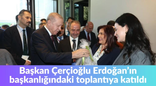 Başkan &Ccedil;er&ccedil;ioğlu Erdoğan&rsquo;ın başkanlığındaki toplantıya katıldı