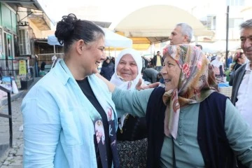 Başkan &Ccedil;er&ccedil;ioğlu K&ouml;şk pazarını ziyaret etti